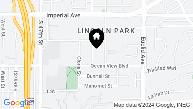 Map of 375 S 49th Street, Logan Heights CA, 92113