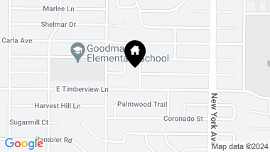 Map of 2600 Cottonwood Street, Arlington TX, 76014