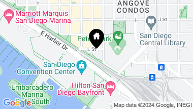 Map of 165 6th Ave # 2404, San Diego Downtown CA, 92101