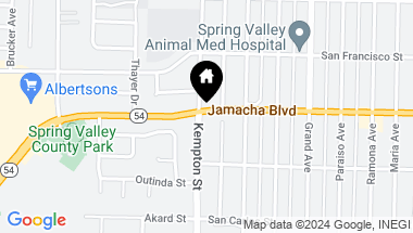 Map of 9209 Jamacha Blvd, Spring Valley CA, 91977