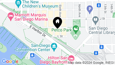 Map of 207 5th Ave # 911, San Diego Downtown CA, 92101