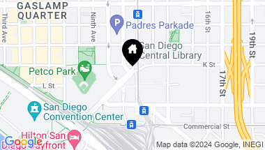 Map of 206 Park Blvd 402, San Diego CA, 92101