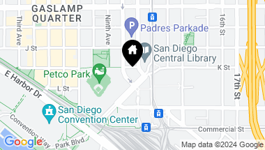 Map of 206 Park # 205, San Diego Downtown CA, 92101