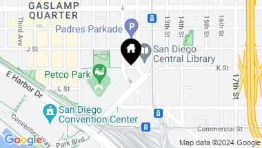 Map of 253 10th Ave # 623, San Diego Downtown CA, 92101