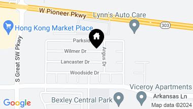 Map of 2309 Wilmer Drive, Grand Prairie TX, 75052