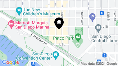 Map of 530 K St # 812, San Diego Downtown CA, 92101
