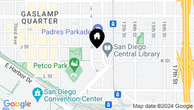 Map of 350 11th Ave # 430, San Diego Downtown CA, 92101
