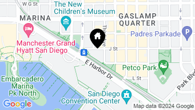Map of 100 Harbor Drive Unit: 3305/6, San Diego Downtown CA, 92101