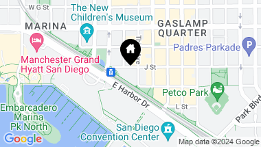 Map of 200 Harbor Dr # 3601, San Diego Downtown CA, 92101