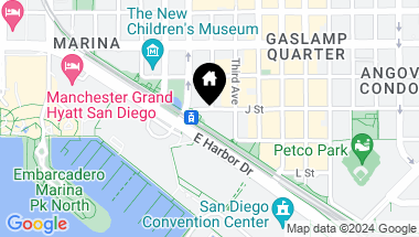 Map of 200 Harbor Dr 3901, San Diego CA, 92101