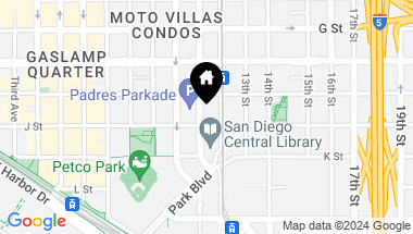 Map of 1150 J Street # 206, San Diego Downtown CA, 92101
