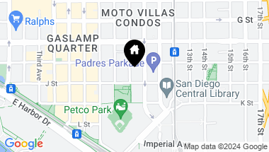 Map of 427 9th Ave # 1103, San Diego Downtown CA, 92101
