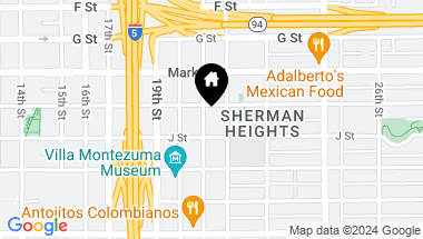 Map of 443 21st Street, San Diego CA, 92102