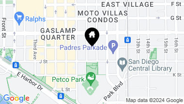 Map of 877 Island Ave # 1101, San Diego Downtown CA, 92101