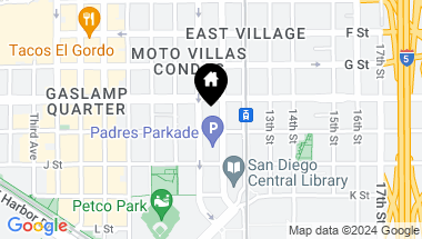 Map of 1050 Island Ave # 325, San Diego Downtown CA, 92101