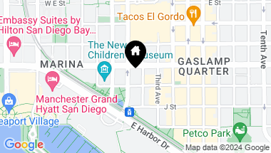 Map of 101 Market St # 416, San Diego Downtown CA, 92101