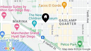 Map of 101 Market St. # 437, San Diego Downtown CA, 92101