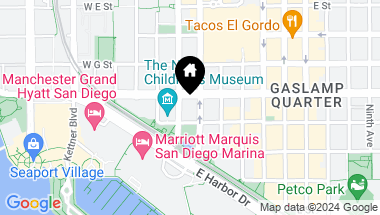 Map of 510 1st Ave # 904, San Diego Downtown CA, 92101