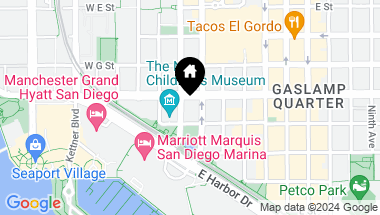 Map of 110 W Island Ave, San Diego Downtown CA, 92101