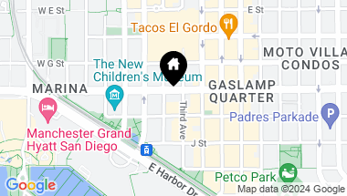 Map of 235 Market Street # 404, San Diego Downtown CA, 92101