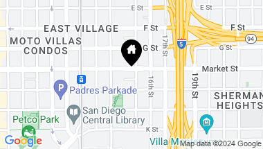 Map of 550 15th St # 406, San Diego Downtown CA, 92101