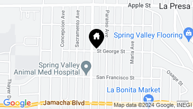 Map of 757 Grand Avenue, Spring Valley CA, 91977