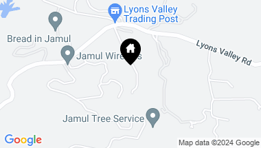 Map of 17661 Lyons Valley Rd, Jamul CA, 91935