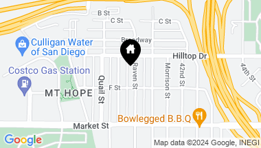 Map of 838 Raven, San Diego CA, 92102