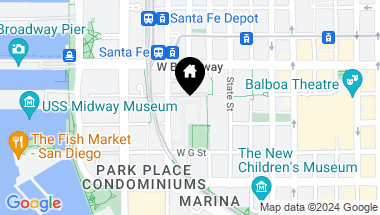 Map of 701 Kettner Blvd 187, San Diego CA, 92101
