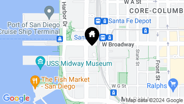 Map of 888 W E St # 902, San Diego Downtown CA, 92101