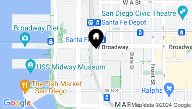 Map of 700 W E Street 3803, San Diego CA, 92101
