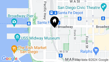 Map of 700 W E Street 3301, San Diego CA, 92101