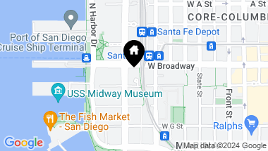 Map of 888 W E Street # 905, San Diego Downtown CA, 92101