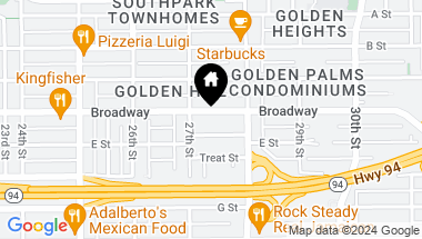 Map of 2735 Broadway, San Diego CA, 92102