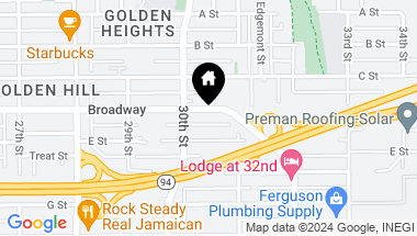 Map of 3045 Broadway, San Diego CA, 92102