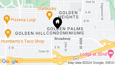 Map of 2835 C Street 7, San Diego CA, 92102
