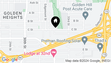 Map of 1075 32nd St # 18, San Diego CA, 92102