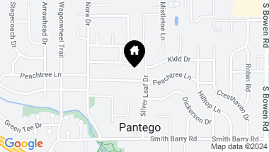 Map of 2801 Peachtree, Pantego TX, 76013