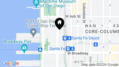 Map of 1205 Pacific Hwy # 1604, San Diego Downtown CA, 92101