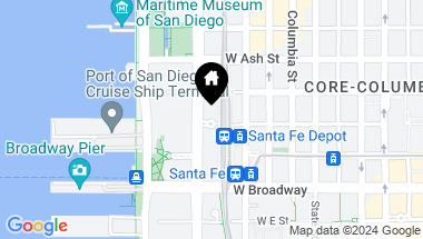 Map of 1205 Pacific Highway # 3701, San Diego Downtown CA, 92101