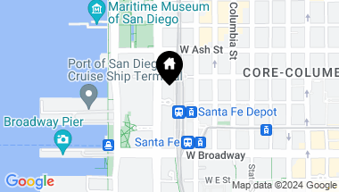 Map of 1205 Pacific Hwy # 3101, San Diego Downtown CA, 92101