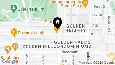Map of 2752 B St 110, San Diego CA, 92102