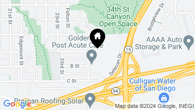 Map of 1291 34th St # 19, San Diego CA, 92102