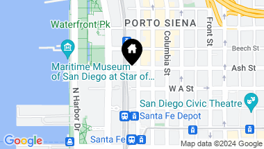 Map of 1388 Kettner Blvd # 1102, San Diego Downtown CA, 92101