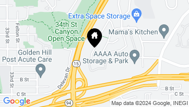 Map of 1459 Bridgeview Dr, East San Diego CA, 92105