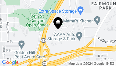 Map of 1468 Cactusridge Street, East San Diego CA, 92105