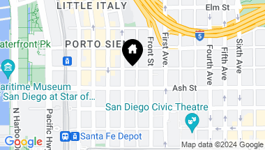Map of 1494 Union St. # 508, San Diego Downtown CA, 92101