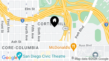 Map of 850 Beech St # 517, San Diego Downtown CA, 92101