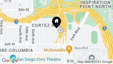 Map of 1530 10th Avenue, San Diego CA, 92101
