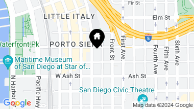 Map of 1580 Union Street # 706, San Diego CA, 92101
